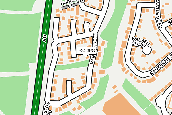 IP24 3PG map - OS OpenMap – Local (Ordnance Survey) IP24 3PG map - OS OpenMap – Local (Ordnance Survey)