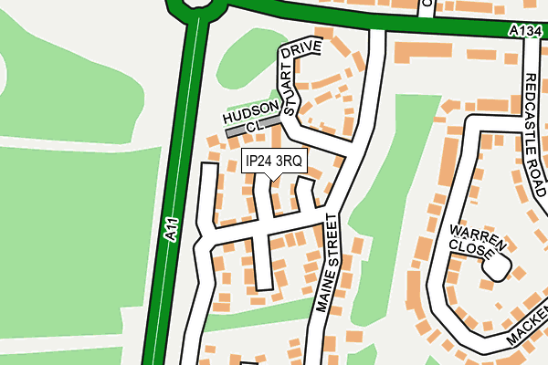 IP24 3RQ map - OS OpenMap – Local (Ordnance Survey) IP24 3RQ map - OS OpenMap – Local (Ordnance Survey)