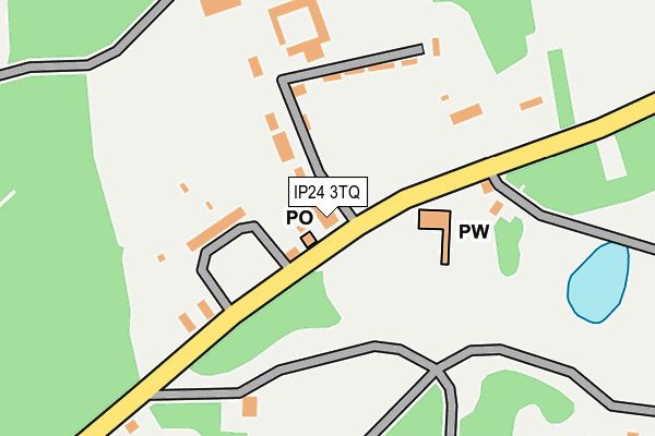 IP24 3TQ map - OS OpenMap – Local (Ordnance Survey) IP24 3TQ map - OS OpenMap – Local (Ordnance Survey)