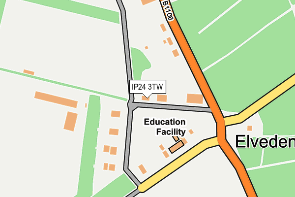 IP24 3TW map - OS OpenMap – Local (Ordnance Survey) IP24 3TW map - OS OpenMap – Local (Ordnance Survey)
