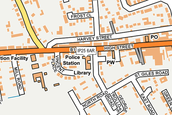 IP25 6AR map - OS OpenMap – Local (Ordnance Survey) IP25 6AR map - OS OpenMap – Local (Ordnance Survey)