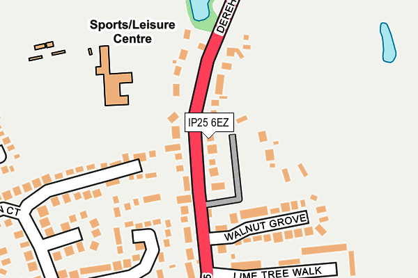 IP25 6EZ map - OS OpenMap – Local (Ordnance Survey)