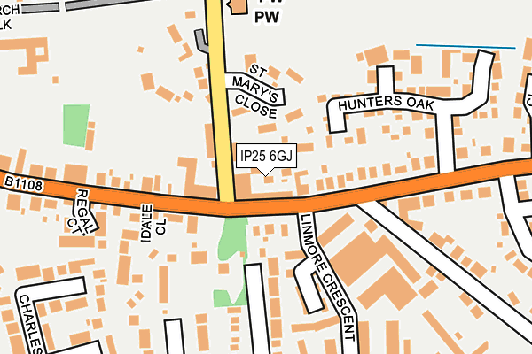 IP25 6GJ map - OS OpenMap – Local (Ordnance Survey) IP25 6GJ map - OS OpenMap – Local (Ordnance Survey)