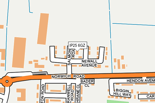IP25 6GZ map - OS OpenMap – Local (Ordnance Survey) IP25 6GZ map - OS OpenMap – Local (Ordnance Survey)