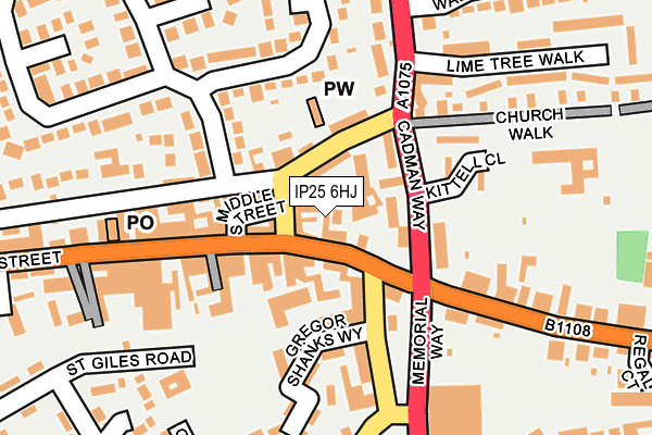 IP25 6HJ map - OS OpenMap – Local (Ordnance Survey) IP25 6HJ map - OS OpenMap – Local (Ordnance Survey)