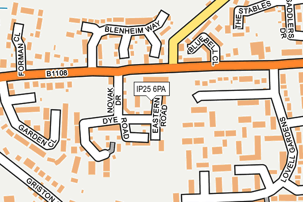 IP25 6PA map - OS OpenMap – Local (Ordnance Survey) IP25 6PA map - OS OpenMap – Local (Ordnance Survey)