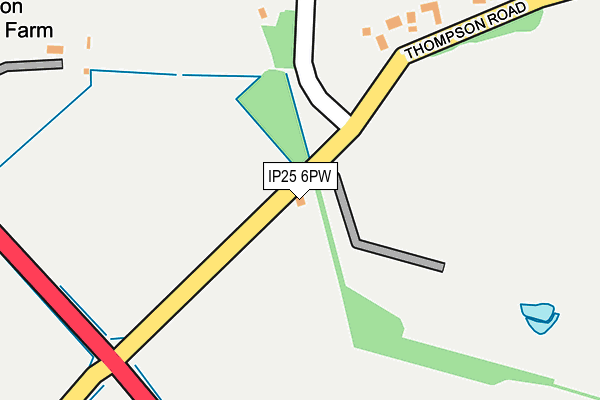IP25 6PW map - OS OpenMap – Local (Ordnance Survey) IP25 6PW map - OS OpenMap – Local (Ordnance Survey)