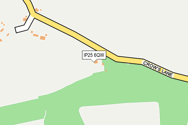 IP25 6QW map - OS OpenMap – Local (Ordnance Survey)