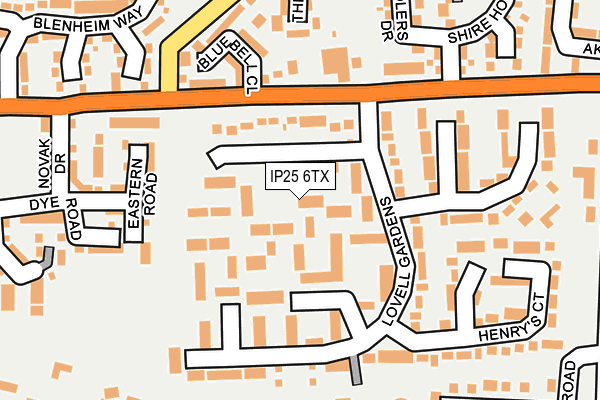 IP25 6TX map - OS OpenMap – Local (Ordnance Survey) IP25 6TX map - OS OpenMap – Local (Ordnance Survey)