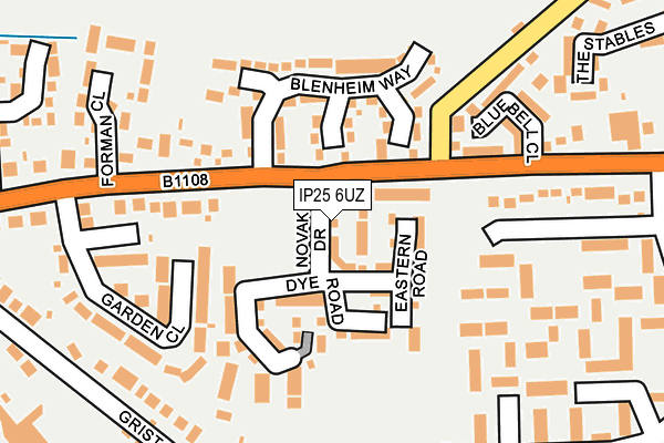 IP25 6UZ map - OS OpenMap – Local (Ordnance Survey) IP25 6UZ map - OS OpenMap – Local (Ordnance Survey)