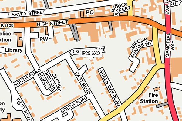 IP25 6XQ map - OS OpenMap – Local (Ordnance Survey) IP25 6XQ map - OS OpenMap – Local (Ordnance Survey)