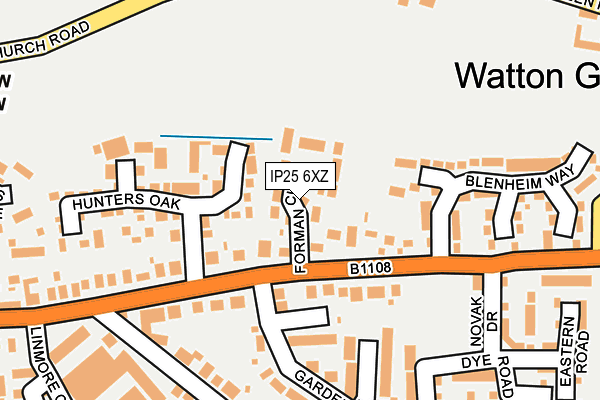 IP25 6XZ map - OS OpenMap – Local (Ordnance Survey) IP25 6XZ map - OS OpenMap – Local (Ordnance Survey)