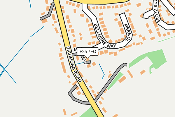 IP25 7EQ map - OS OpenMap – Local (Ordnance Survey) IP25 7EQ map - OS OpenMap – Local (Ordnance Survey)