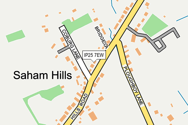 IP25 7EW map - OS OpenMap – Local (Ordnance Survey) IP25 7EW map - OS OpenMap – Local (Ordnance Survey)