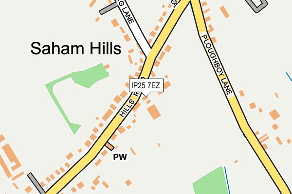 IP25 7EZ map - OS OpenMap – Local (Ordnance Survey) IP25 7EZ map - OS OpenMap – Local (Ordnance Survey)