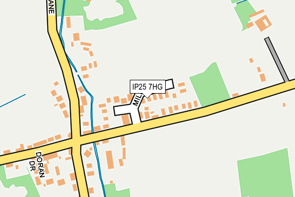 IP25 7HG map - OS OpenMap – Local (Ordnance Survey) IP25 7HG map - OS OpenMap – Local (Ordnance Survey)