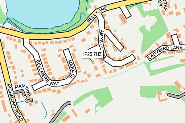 IP25 7HZ map - OS OpenMap – Local (Ordnance Survey) IP25 7HZ map - OS OpenMap – Local (Ordnance Survey)