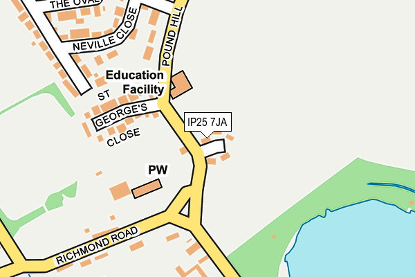 IP25 7JA map - OS OpenMap – Local (Ordnance Survey) IP25 7JA map - OS OpenMap – Local (Ordnance Survey)