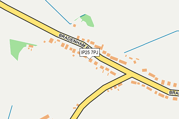 IP25 7PJ map - OS OpenMap – Local (Ordnance Survey) IP25 7PJ map - OS OpenMap – Local (Ordnance Survey)