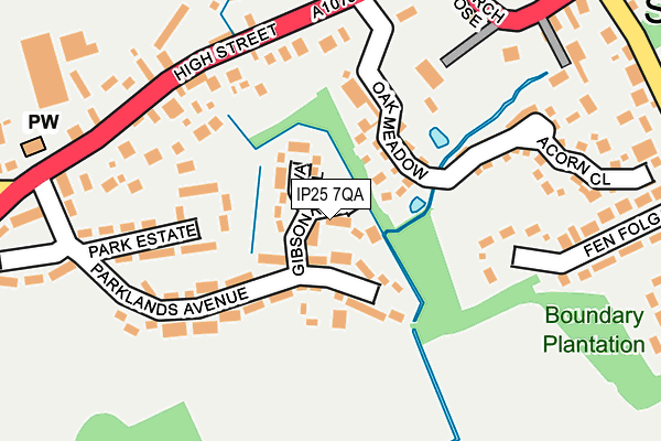 IP25 7QA map - OS OpenMap – Local (Ordnance Survey) IP25 7QA map - OS OpenMap – Local (Ordnance Survey)