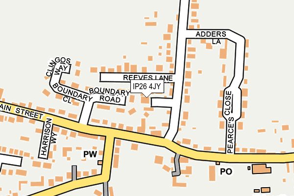 IP26 4JY map - OS OpenMap – Local (Ordnance Survey) IP26 4JY map - OS OpenMap – Local (Ordnance Survey)