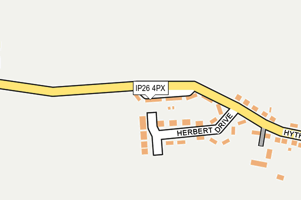 IP26 4PX map - OS OpenMap – Local (Ordnance Survey) IP26 4PX map - OS OpenMap – Local (Ordnance Survey)