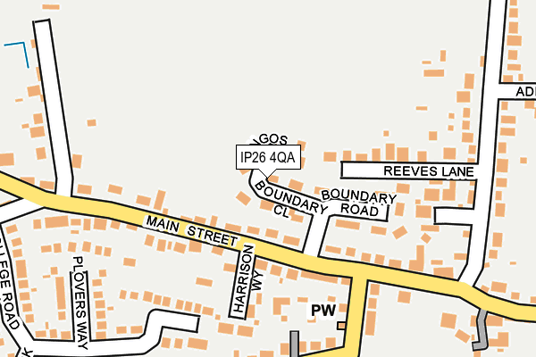 IP26 4QA map - OS OpenMap – Local (Ordnance Survey) IP26 4QA map - OS OpenMap – Local (Ordnance Survey)