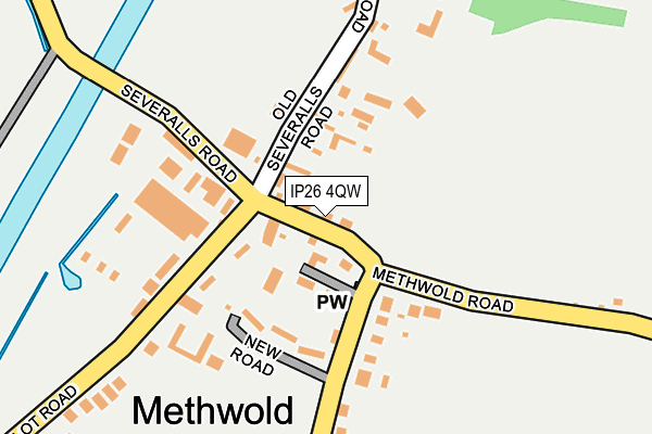 IP26 4QW map - OS OpenMap – Local (Ordnance Survey) IP26 4QW map - OS OpenMap – Local (Ordnance Survey)