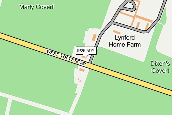 IP26 5DY map - OS OpenMap – Local (Ordnance Survey) IP26 5DY map - OS OpenMap – Local (Ordnance Survey)