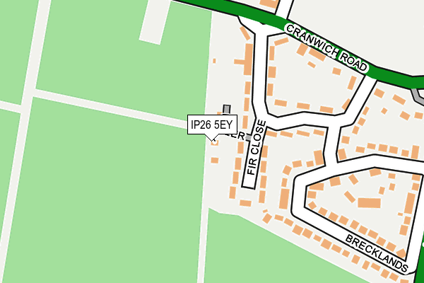IP26 5EY map - OS OpenMap – Local (Ordnance Survey) IP26 5EY map - OS OpenMap – Local (Ordnance Survey)