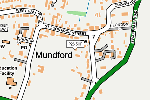 IP26 5HF map - OS OpenMap – Local (Ordnance Survey) IP26 5HF map - OS OpenMap – Local (Ordnance Survey)