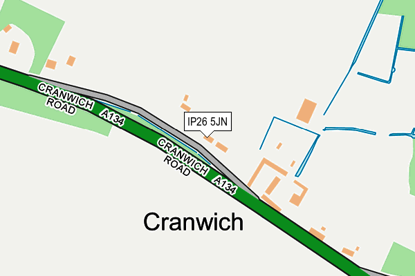 IP26 5JN map - OS OpenMap – Local (Ordnance Survey) IP26 5JN map - OS OpenMap – Local (Ordnance Survey)
