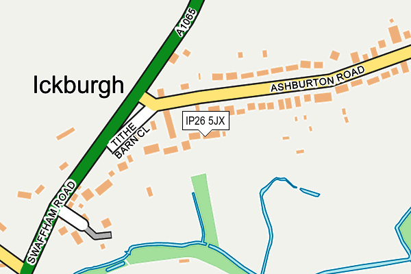 IP26 5JX map - OS OpenMap – Local (Ordnance Survey) IP26 5JX map - OS OpenMap – Local (Ordnance Survey)