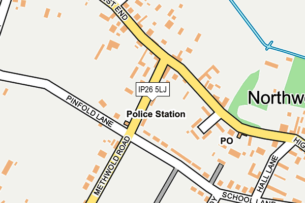 IP26 5LJ map - OS OpenMap – Local (Ordnance Survey) IP26 5LJ map - OS OpenMap – Local (Ordnance Survey)