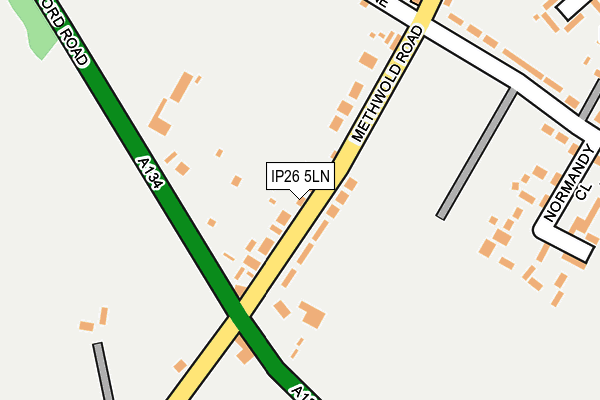 IP26 5LN map - OS OpenMap – Local (Ordnance Survey) IP26 5LN map - OS OpenMap – Local (Ordnance Survey)