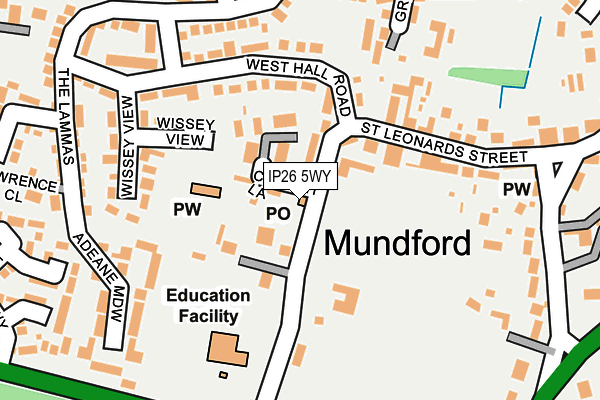 IP26 5WY map - OS OpenMap – Local (Ordnance Survey) IP26 5WY map - OS OpenMap – Local (Ordnance Survey)