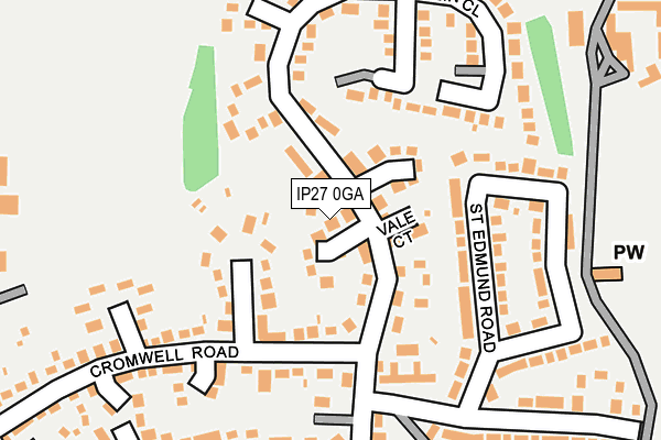 IP27 0GA map - OS OpenMap – Local (Ordnance Survey) IP27 0GA map - OS OpenMap – Local (Ordnance Survey)