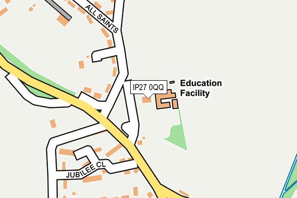 IP27 0QQ map - OS OpenMap – Local (Ordnance Survey) IP27 0QQ map - OS OpenMap – Local (Ordnance Survey)
