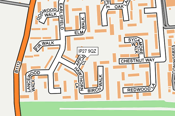 IP27 9QZ map - OS OpenMap – Local (Ordnance Survey) IP27 9QZ map - OS OpenMap – Local (Ordnance Survey)