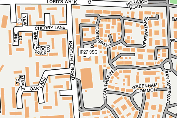 IP27 9SG map - OS OpenMap – Local (Ordnance Survey) IP27 9SG map - OS OpenMap – Local (Ordnance Survey)