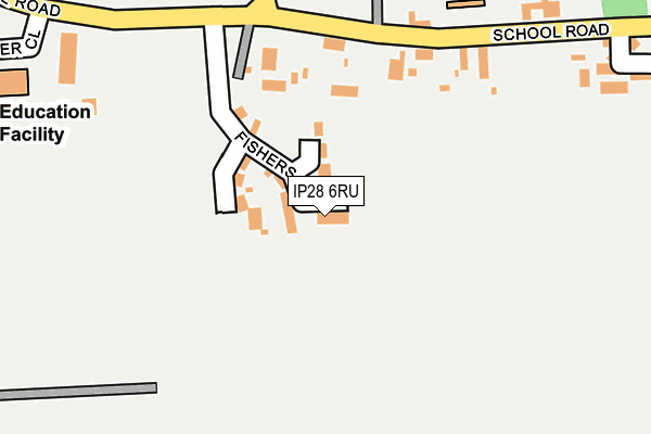IP28 6RU map - OS OpenMap – Local (Ordnance Survey) IP28 6RU map - OS OpenMap – Local (Ordnance Survey)