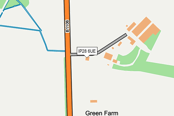 IP28 6UE map - OS OpenMap – Local (Ordnance Survey) IP28 6UE map - OS OpenMap – Local (Ordnance Survey)