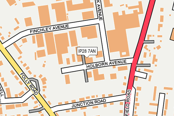 IP28 7AN map - OS OpenMap – Local (Ordnance Survey) IP28 7AN map - OS OpenMap – Local (Ordnance Survey)