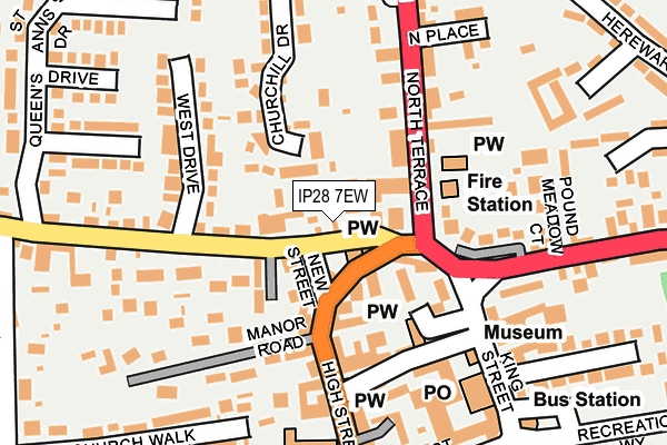 IP28 7EW map - OS OpenMap – Local (Ordnance Survey) IP28 7EW map - OS OpenMap – Local (Ordnance Survey)