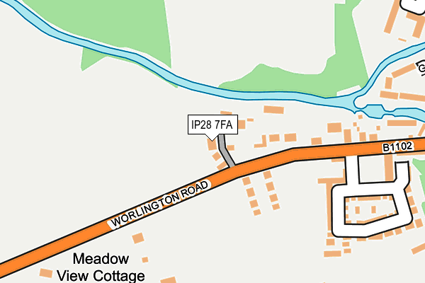 IP28 7FA map - OS OpenMap – Local (Ordnance Survey) IP28 7FA map - OS OpenMap – Local (Ordnance Survey)