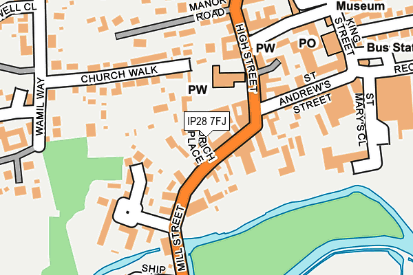 IP28 7FJ map - OS OpenMap – Local (Ordnance Survey) IP28 7FJ map - OS OpenMap – Local (Ordnance Survey)