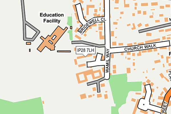 IP28 7LH map - OS OpenMap – Local (Ordnance Survey) IP28 7LH map - OS OpenMap – Local (Ordnance Survey)