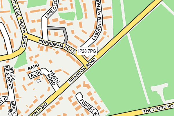 IP28 7PG map - OS OpenMap – Local (Ordnance Survey) IP28 7PG map - OS OpenMap – Local (Ordnance Survey)