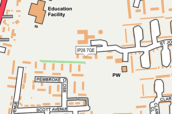 IP28 7QE map - OS OpenMap – Local (Ordnance Survey) IP28 7QE map - OS OpenMap – Local (Ordnance Survey)