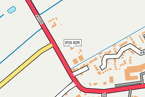 IP28 8DR map - OS OpenMap – Local (Ordnance Survey) IP28 8DR map - OS OpenMap – Local (Ordnance Survey)
